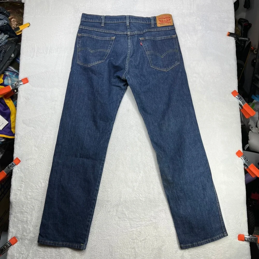 Levi's Western Fit Jeans‎ Men's Blue Denim Straight Leg Classic Zip Fly - 36X33